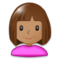 Woman - Medium emoji on Samsung